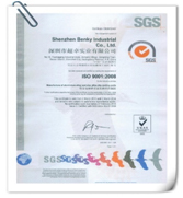 通過(guò)SGS認證，取得ISO9001認證證書(shū)